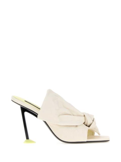Givenchy Givenchy Women Ivory Leather Boudoir Mules