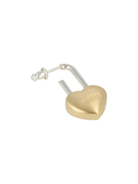 AMBUSH®︎ SMALL HEART PADLOCK EARRING AMBUSH Fire Heart-padlock Earrings | Red | FARFETCH
