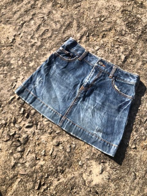 Other Designers Japanese Brand × Jil Stuart - Distressed Denim Jill Stuart Mini Skirt