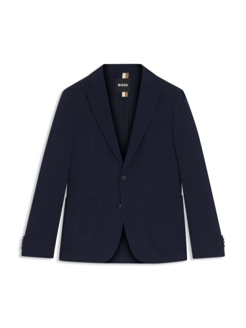 BOSS SLIM-FIT BLAZER IN MICRO-PATTERNED COMFORT-STRETCH CLOTH