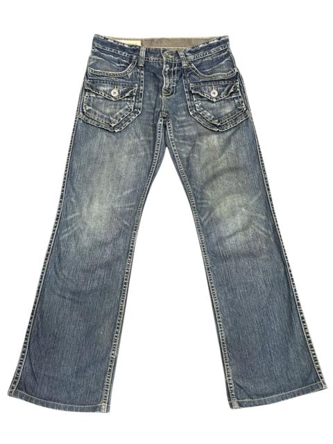 Other Designers 🔥Vintage Bush Pants Distressed Rusty Denim Japanese Brand