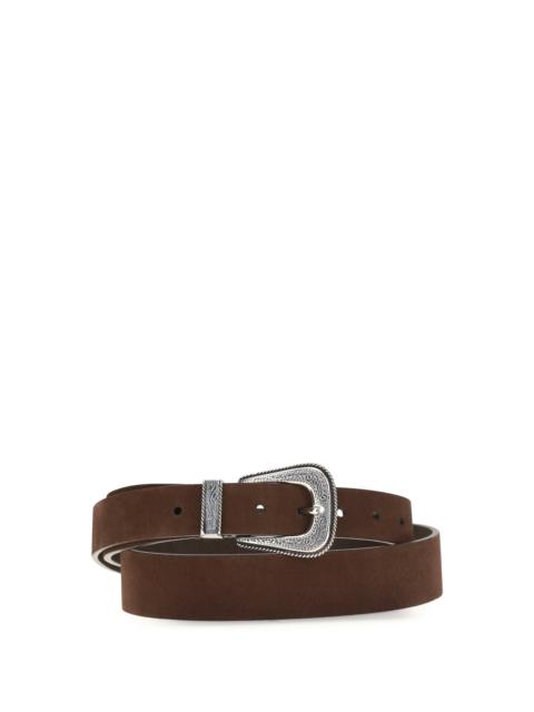 Brunello Cucinelli Brunello Cucinelli Suede Western Buckle Belt Tuya