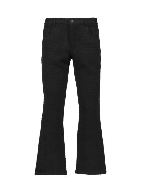 ERNEST W. BAKER FIVE POCKET FLARE TROUSERS / BLK