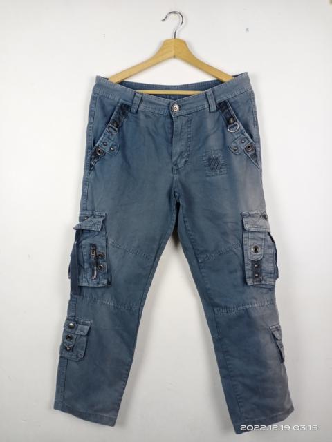 Other Designers Vintage - 💥RARE💥Junye Cargo Multipocket/Bondage Sun Faded Pants
