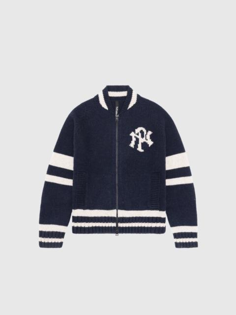 No Problemo NYP VARSITY ZIP THRU KNIT