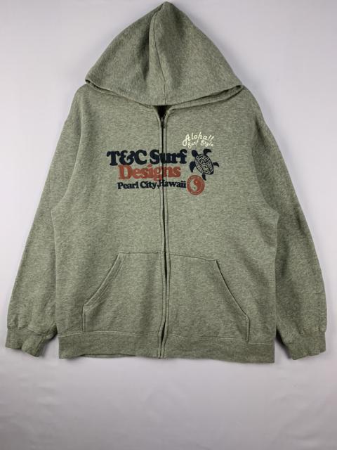 Other Designers Vintage - T&C Surf Designs Hoodie Full Zipper Grey Extra Large