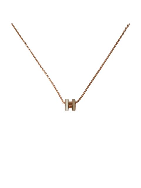 Hermès Hermes Mini Pop H Necklaces Rose Gold Hardware