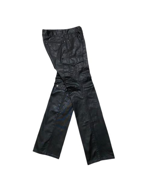 5351 Pour Les Hommes Black Waxed Cargo Pants