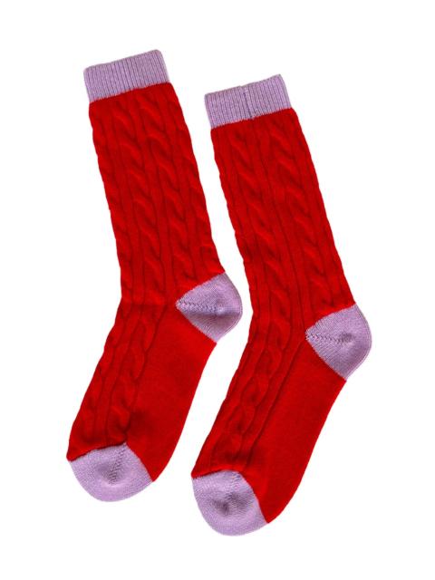 GUEST IN RESIDENCE CABLE SOCKS CHILI DUSK