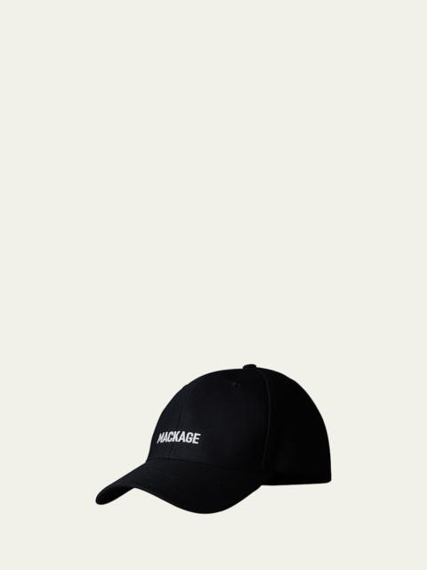 MACKAGE Men's Anderson-W Wool Logo Baseball Cap