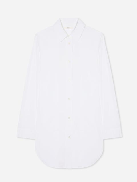 CO Cinched Button Down Shirt in Cotton Sateen