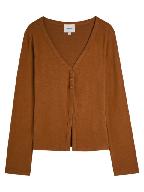 Reformation Reformation Millie V-neck Fine-knit top