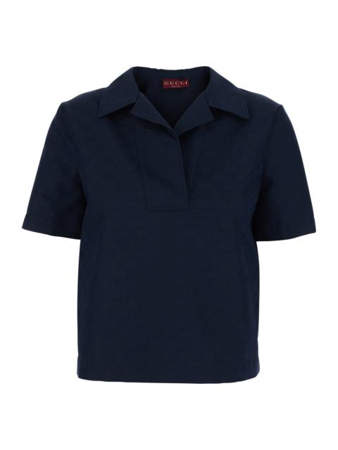 GUCCI Gucci Women Gg Short Sleeves Blouse
