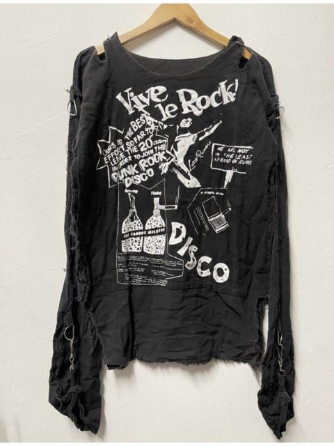 Other Designers Archival Clothing - Vintage Japan Punk Muslin Shirt Malcolm Mclaren Inspired