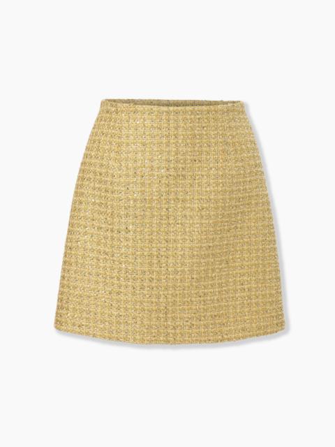 CAROLINA HERRERA Lurex Tweed Mini Skirt