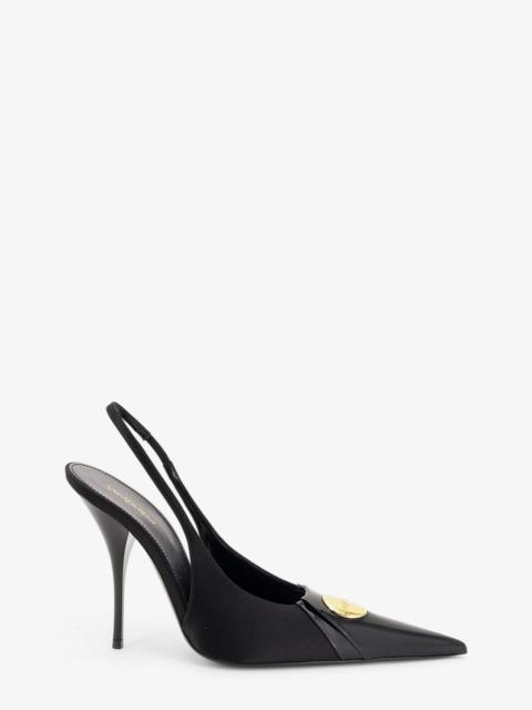 SAINT LAURENT Saint Laurent Louis Patent Leather Pumps With Logo Tag