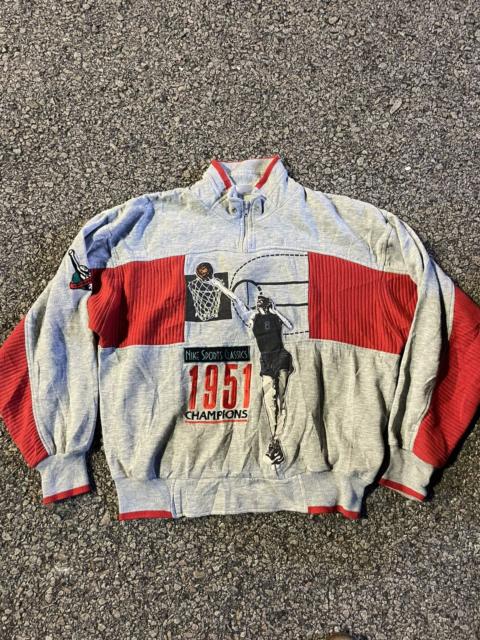 Nike Vintage 80s nike basketball half zipper sweatshirt