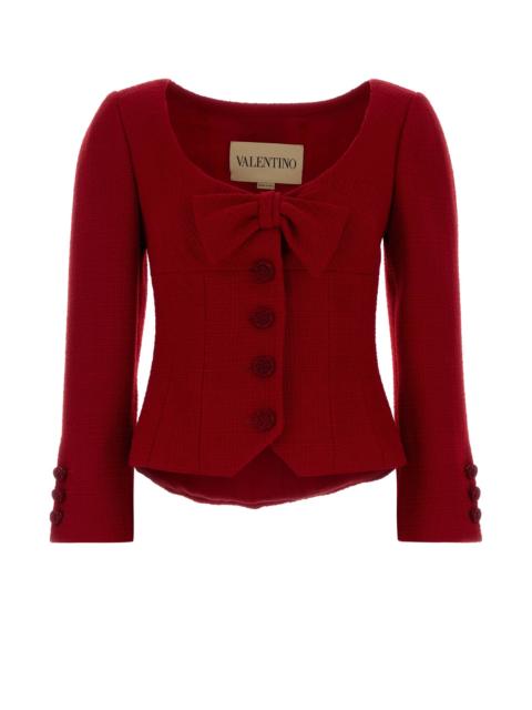 Valentino Red boucle blazer