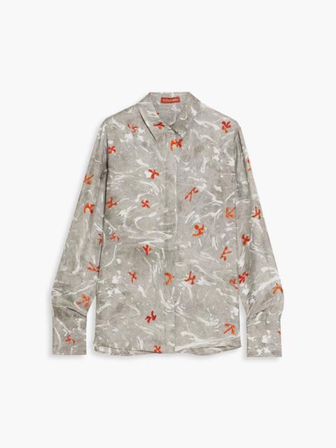 Altuzarra Printed silk-twill shirt