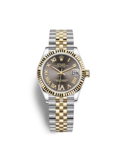ROLEX Rolex Datejust 31 Dark Grey Diamond Dial Automatic Ladies Steel and 18kt Yellow Gold Jubilee Watch 2