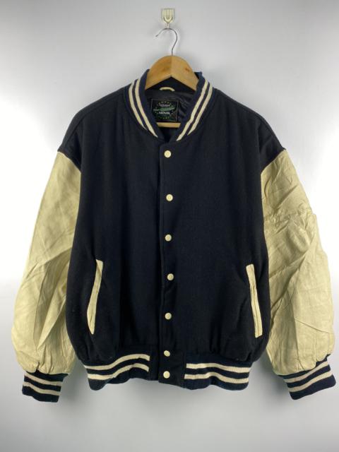Other Designers Vintage - Vintage Varsity Jacket Leather Sleeve