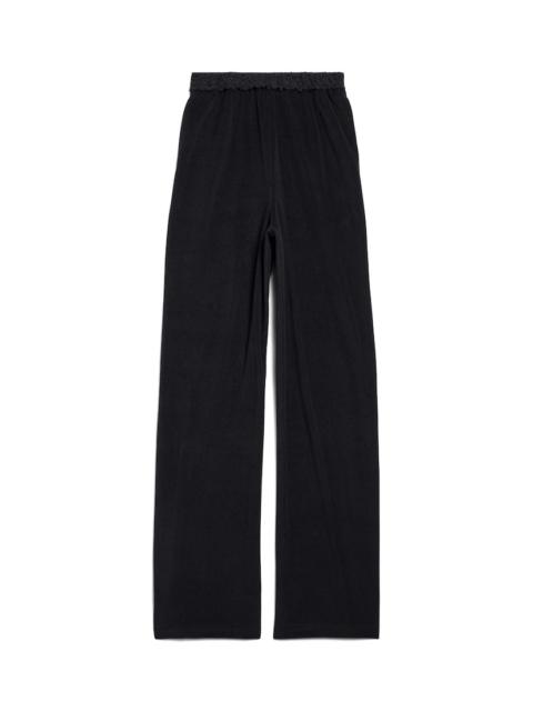 BALENCIAGA Women's Lace Pyjama Pants in Black