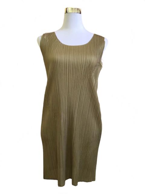 Other Designers Pleats Please by Issey Miyake Pleated Midi Dress