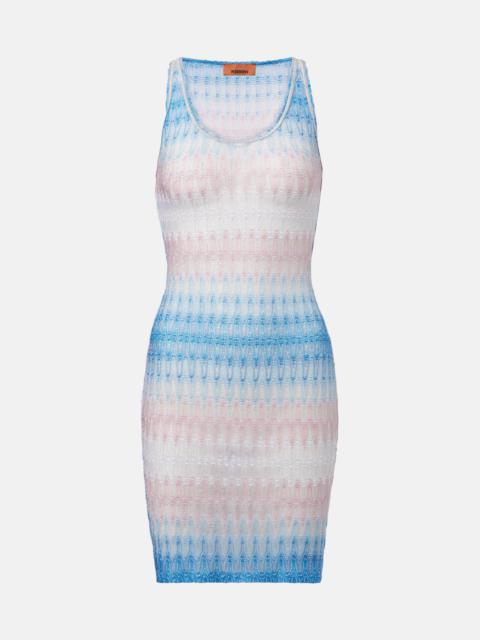 Missoni Zigzag ombré lamé minidress