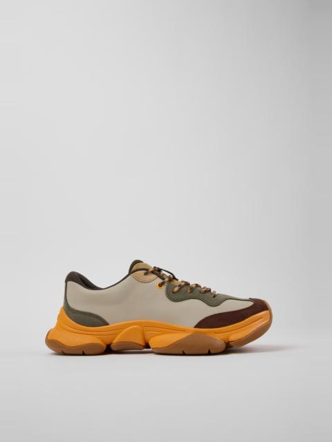 CAMPERLAB Multicolor Leather and Nubuck Sneakers for Men.