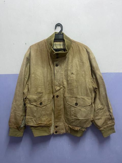 Other Designers Vintage Burberry Destroy Leather Jacket