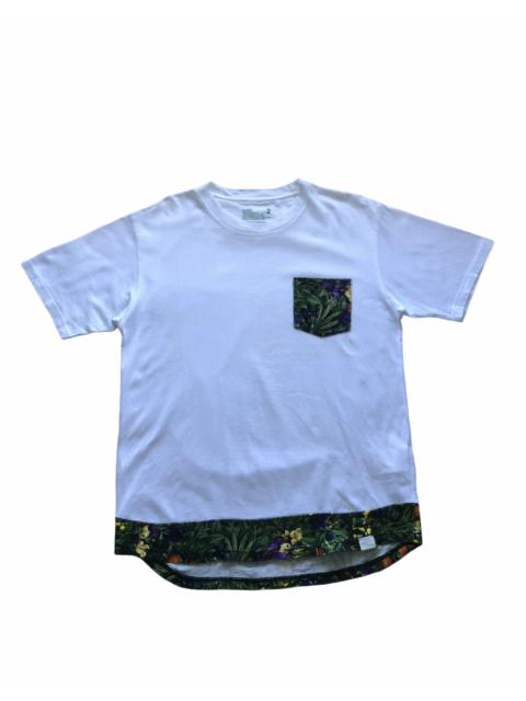 White Mountaineering Attached Fabric Floral motif Pocket t shirt
