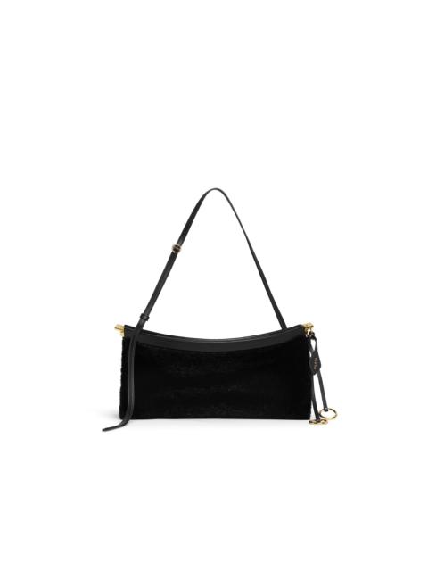 Alaïa LE CLICK EAST WEST MEDIUM BAG IN SHAVED SHEARLING