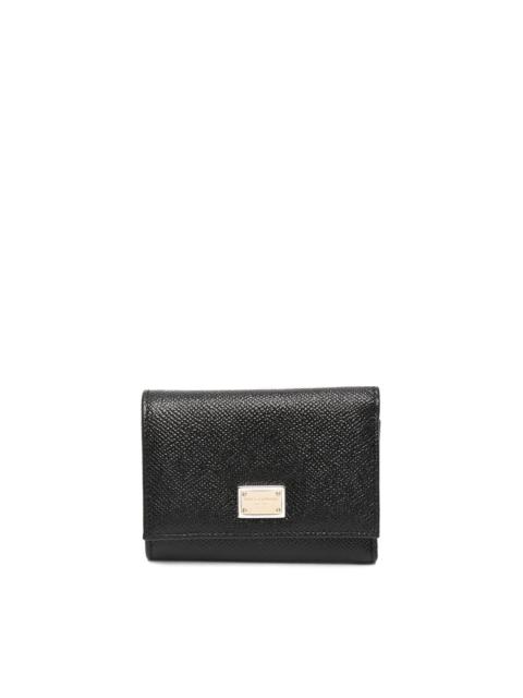 Dolce & Gabbana Leather flap french wallet