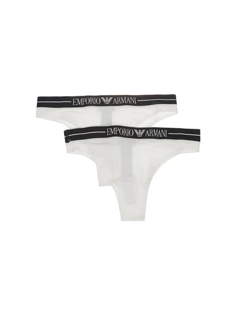 EMPORIO ARMANI Logo Briefs - 2 Pack