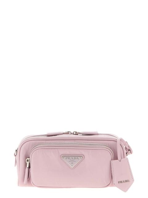 Prada Logo antique nappa crossbody bag