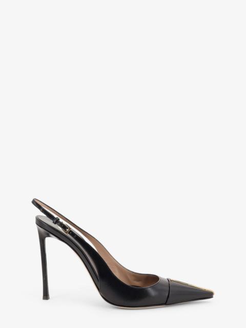 TOM FORD Tom Ford Leather Pumps With Metal T Logo Detail