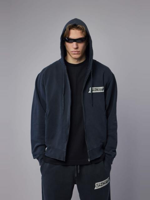 BALENCIAGA Oversized Zip-Up Hoodie