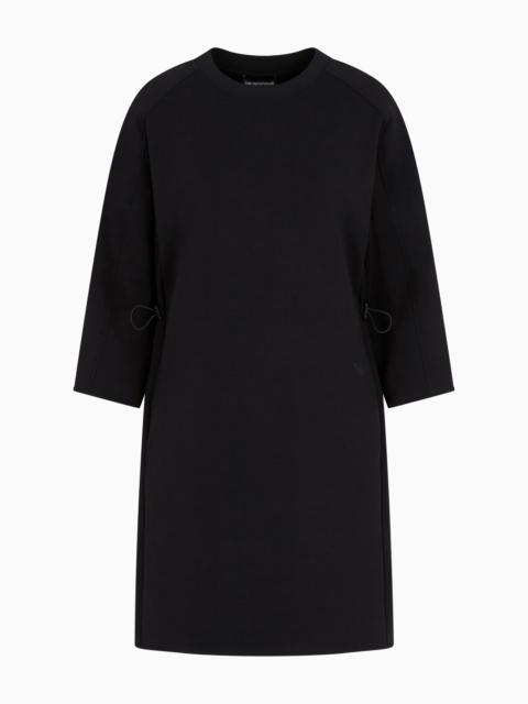 EMPORIO ARMANI DOUBLE-JERSEY DRAWSTRING DRESS