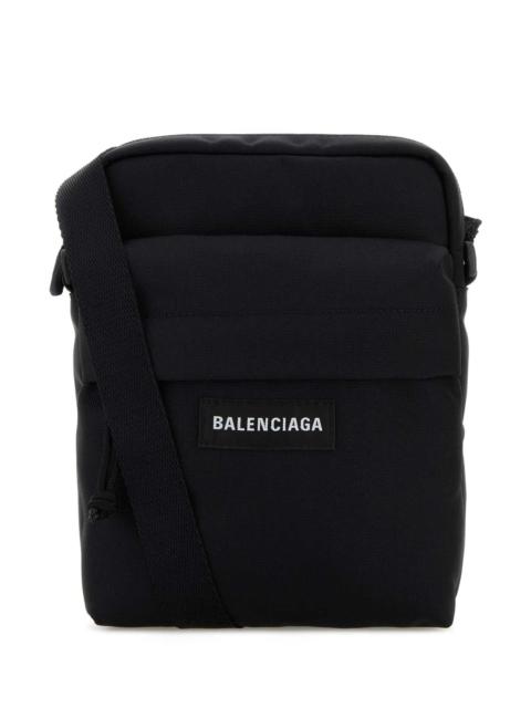 BALENCIAGA Balenciaga Men Black Canvas Explorer Crossbody Bag