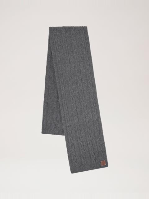 Mulberry Cable Knit Scarf
Charcoal Lambswool