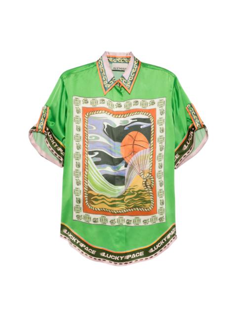 ALÉMAIS Lucky Pace Silk Shirt