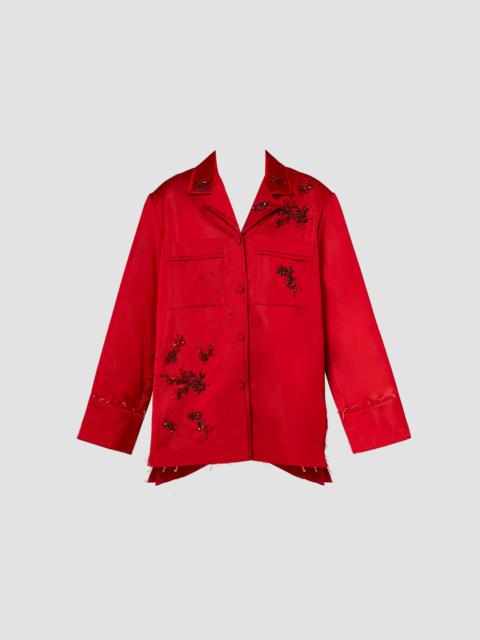 Erdem EMBROIDERED PYJAMA SHIRT