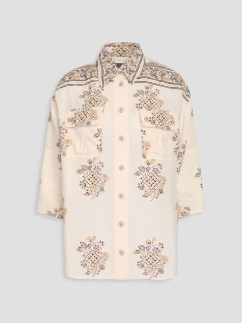 Zimmermann Printed crepe de chine shirt