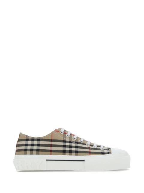 BURBERRY Embroidered Canvas Sneakers