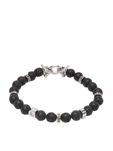 FERRAGAMO Ferragamo Men Logo Beads Bracelet
