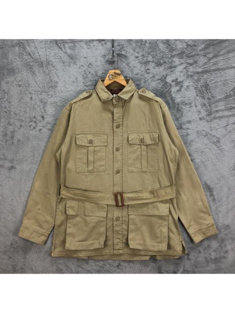 Other Designers Vintage - Rare KHAKI JUNGLE Made In Usa Military Style Coat #5028-34