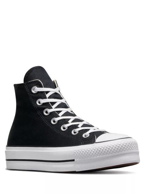 Converse Women's Chuck Taylor All Star Hi Top Black & White Platform Sneakers