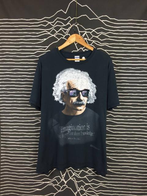 Other Designers Vintage - Distressed Albert Einstein Imagination Knowledge Quote Tee