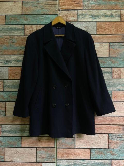 Other Designers Japanese Brand - Longo Pure Cashmere Double Breasted Peacoat Made in Japan
