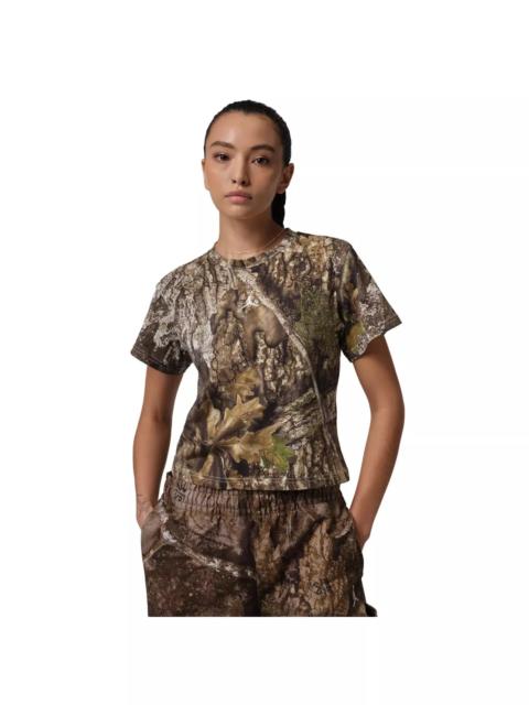 Jordan Women's Brooklyn Short-Sleeve AOP Realtree T-Shirt -Brown